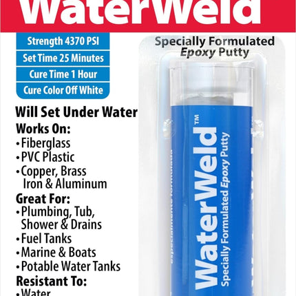 J-B Weld 8277 WaterWeld Epoxy Putty Stick - 2 oz.