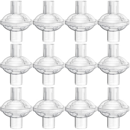 12-pack CPAP Inline Filter, Universal Inline CPAP Filter Compatible with BiPAP Machines ResMed,Dreamstation Standard, Any CACP Machine Size 22mm and 25mm Tube
