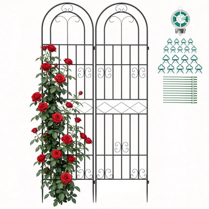 Suteck Garden Trellis for Climbing Plants Outdoor, 71” H x 20” W, 2 Pack