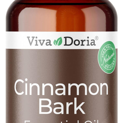 Viva Doria Cinnamon Bark Essential Oil, 100% Pure, Natural Essential Oil, Undiluted, for Aromatherapy | Food Grade, 30 mL (1 Fluid Ounce)
