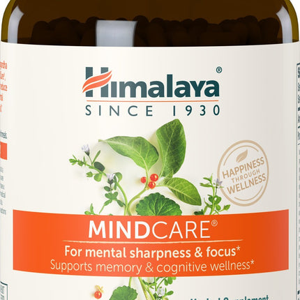 Himalaya MindCare, Nootropic Brain Supplement Booster for Mental Sharpness, Focus, Memory, and Cognitive Wellness, 1170 mg, 120 Capsules, 1 Month Supply