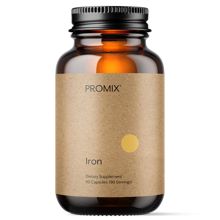 Promix Nutrition Heme Iron Supplement | Gut Friendly | 11mg polypeptide Formula - 90 Count