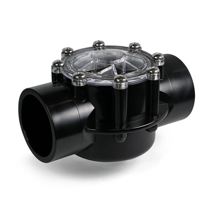 FibroPool 1.5 Inch Pool Check Valve – 5 PSI Spring Loaded, CPVC, Non-Lube PTFE Seats – Inline Backflow Prevention for Pools, Spas, Heaters, Salt & Chemical Systems