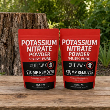 Outlaw X Potassium Nitrate High Purity Powder, Reagent Grade, 10 Pounds, for Stump Remover