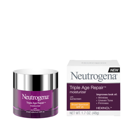 Neutrogena Triple Age Repair Face Moisturizer, SPF 25, 1.7 fl. oz