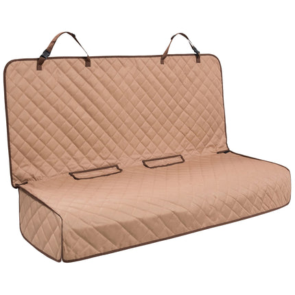 VIEWPETS Bench Car Seat Cover Protector - Waterproof, Heavy-Duty and Nonslip Pet Car Seat Cover for Dogs with Universal Size Fits for Vehicles, Trucks & SUVs(TAN)