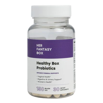 Her Fantasy Box | Healthy Box | Vaginal Probiotics for Women – Prebiotics + Advanced Lactobacillus Blend – Supports Natural Hormonal Balance – Feminine Health Support with Cranberry & D-Mannose