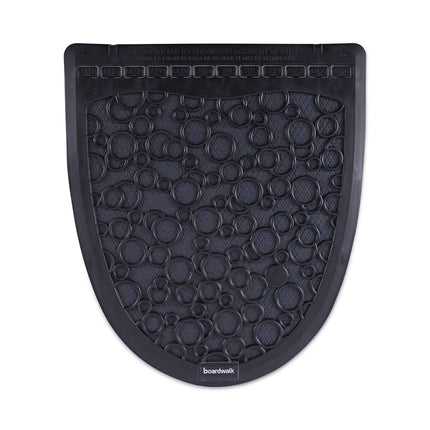 Boardwalk BWK UMBB P000I006M0021430L1 Urinal Mat 2.0, Rubber, 17-1/2" Width, 20" Length, Black (Pack of 6)