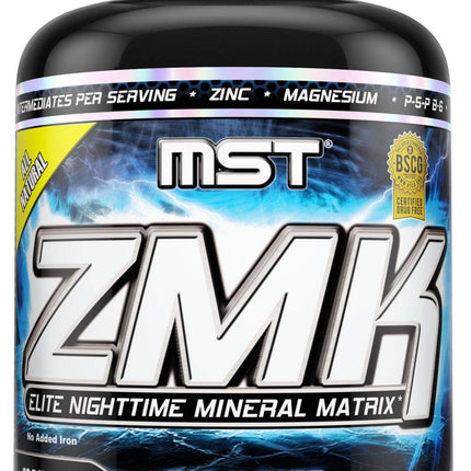 MST ZMK Nighttime, Multi Mineral Supplements, Zinc, Magnesium, Trace Minerals, ATP BSCG Certified, 240 V Capsules Millennium Sport Technologies