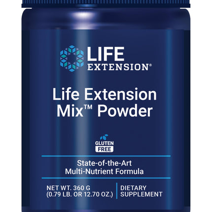 Life Extension Mix™ Powder, high Potency, Advanced Vitamin, Mineral, Fruit & Vegetable Formula, Vitamin B, C, D, E, Magnesium, for Whole-Body Health, Healthy Aging, Gluten-Free, 12.70 oz