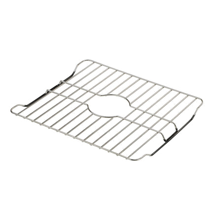 SunnyPoint 304 Stainless Steel Sink Protector Rack – Rust-Resistant Grid for Kitchen Sink Bottom, Scratch Prevention, Drainage Support, Fits Sinks 16.15" x 12.4", Center Drain Hole Required