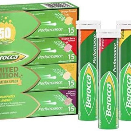 Berocca Performance Effervescent Tablets 60 Count Limited Edition Celebration Pack