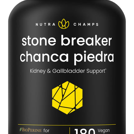 NutraChamps Chanca Piedra Stone Breaker – Kidney & Gallbladder Support Supplement – Urinary Tract & Calcium Oxalate Balance Support with Nettle Leaf & BioPerine