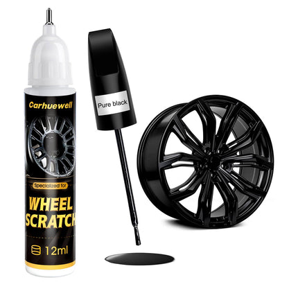 Black Rim Touch Up Paint Compatible with Lexus, Wheel Scratch Repair Paint Pen Curb Rash Scuff Fix Exact Match Accurate Color Easy to Use