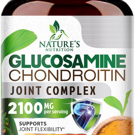 Glucosamine Chondroitin MSM - Joint Support Supplement for Joint Mobility and Cartilage Support For Men and Women - Triple Strength Glucosamine Supplements with Turmeric & Boswellia - 240 Capsules
