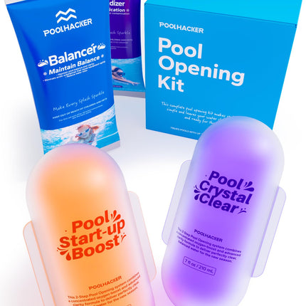 POOLHACKER 5 in 1 Pool Opening Kit - Pool Start Up Kit for Above Ground & Inground Pools, Easy to Use, Up to 15,000 Gallons
