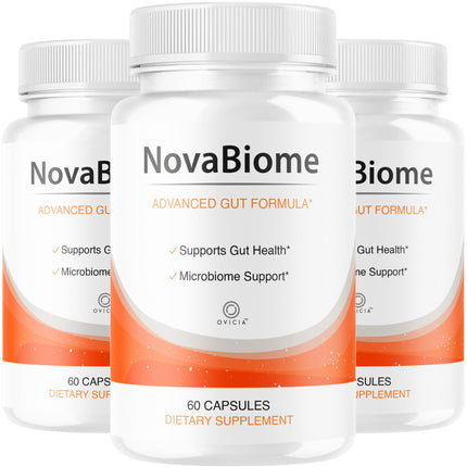 (3 Pack) NovaBiome Capsules - Official NovaBiome Pills Advanced Formula with All Natural Ingredients, Novabiome Advanced Pills for Wellness & Overall Health Support Reviews, 180 Capsules for 3 Months