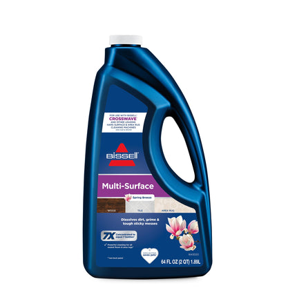 Bissell Multi-Surface Solution, For use in CrossWave and other leading hard surface and area rug cleaners, 64oz, Dissolves dirt, grime, and tough sticky messes