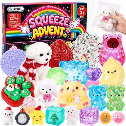 Advent Calendar 2026 Christmas 24 Days Countdown Calendar Squishy Toys