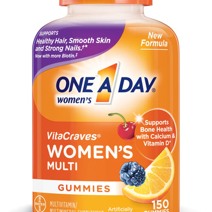 One A Day Women’s Multivitamin, Supplement with Vitamins A, C, E, B1, B2, B6, B12, Biotin, Calcium and Vitamin D, 150 count