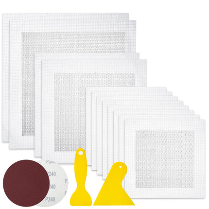 Bates- Drywall Repair Kit, 16 pcs, Aluminum Wall Repair Patch Kit