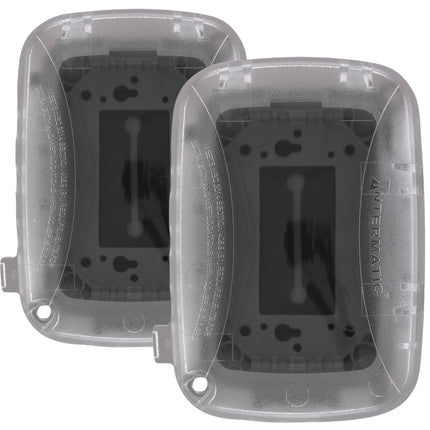 Intermatic WP5100C Weatherproof Electrical Box - Single Gang, Versatile Outdoor Outlet Cover - Secure Design for Outdoor GFCI Outlets, Durable Plug Cover - 2 Pack