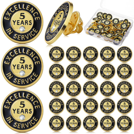Ferreve Years of Service Pin Anniversary Lapel Pin for Employee,50,5 Year