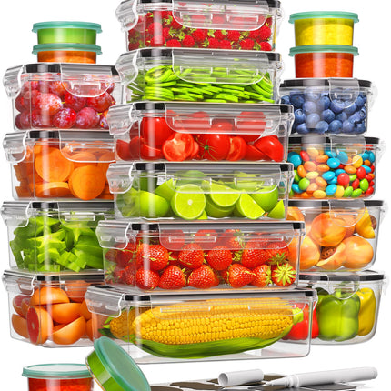 Canfanni 40 Piece Food Storage Containers with Lids, BPA-Free