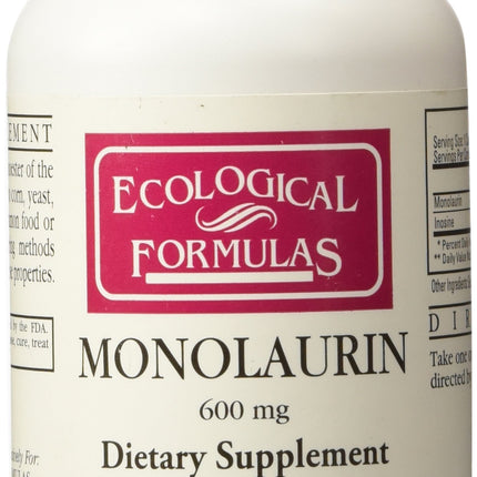 Ecological Formulas Monolaurin 600mg 90 Capsules