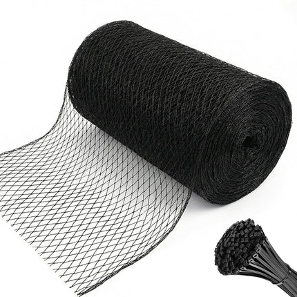Hortifan 7.5 x 100 FT Bird Netting,1/2" Mesh Garden Netting,100PCS Zip Tie