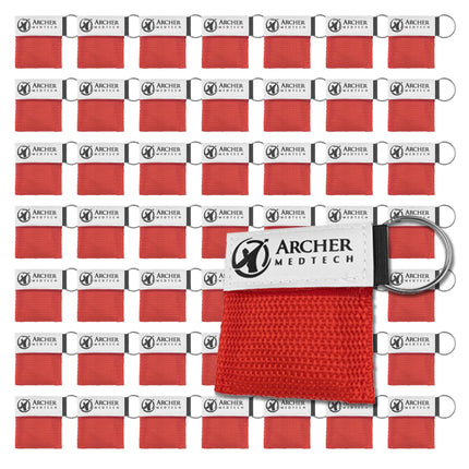 Archer MedTech CPR Keychain Face Shields with One-Way Valve, 50 Pack