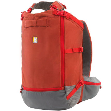 Ruffwear, Hitch Hiker Dog Backpack Carrier, Hands-Free Dog Carrier Backpack with Breathable Mesh, EVA Foam Padding, Durable Polyester, Lightweight Design for Small Dogs, Red Clay, X-Small