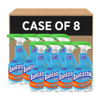 Fantastik 696716 All-Purpose Cleaner with Bleach, Fresh Clean, 32oz Trigger Bottle (Case of 8),(packaging may vary)