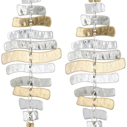 Robert Lee Morris Soho Prisma Two-Tone Sculptural Drop Earrings