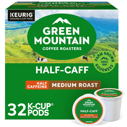 Green Mountain Half-Caff Coffee, K-Cup Pods, 32 Count