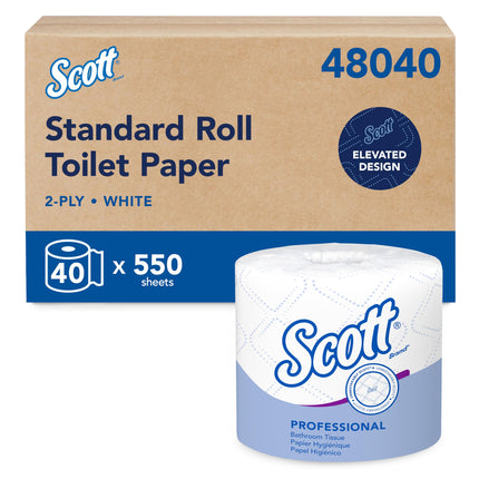 Scott Professional Standard Roll Toilet Paper, Bulk, 40 Rolls (48040)