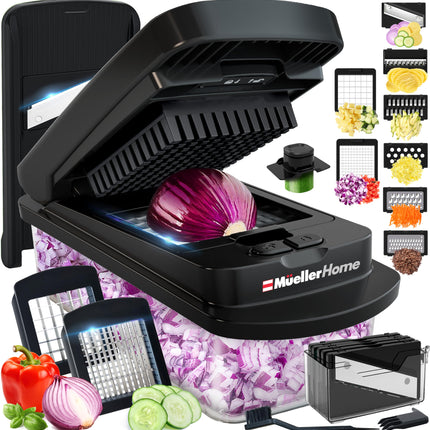 MUELLER HOME Pro-Series 10-in-1, 8 Vegetable Chopper & Mandoline Slicer