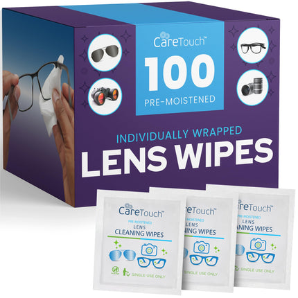 Care Touch Lens Cleaning Wipes with Microfiber Cloths (1 Count)