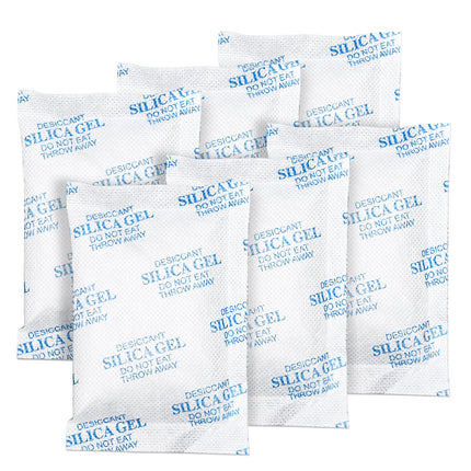 Absorbking Silica Gel Packets, 50 Gram 50 Packs Food Safe Moisture Absorbers, Desiccant Packs for Storage, Reusable Desiccant for Foods, Storage Bins, 3D Filaments, Electronics, Safes