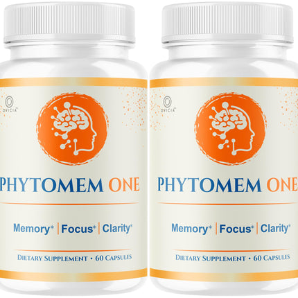 (2 Pack) Phytomem One Capsules - Official Phytomem One Pills Advanced Formula with All Natural Ingredients, Premium PhytomemOne for Wellness & Overall Health Support, 120 Capsules for 2 Months