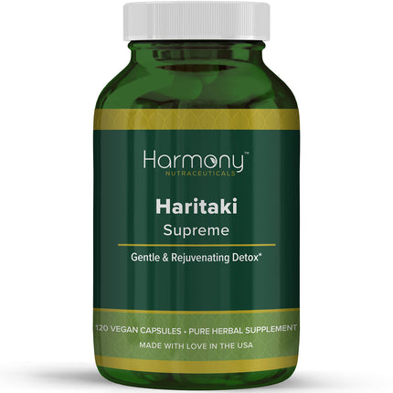 Haritaki Supreme Dr Gumman's Clinical Grade Highest Potency Maximum Bioavailabity Harmony Nutraceuticals 120 Vegan Capsules