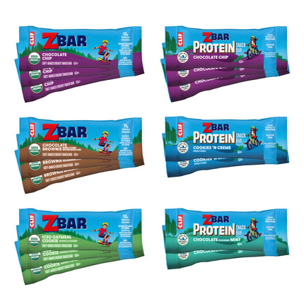Zbar + Zbar Protein Snack Bars Variety Pack, 6 Flavors, 16ct