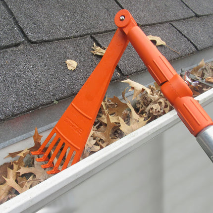 EZ Smart Mini Gutter Rake - Tool Only - Clean Gutters Without a Ladder