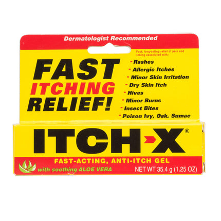 Itch-x Fast-Acting Anti-Itch Gel, 1.25 Oz, Pack of 4