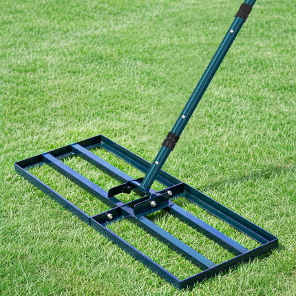 30 Inch Lawn Leveling Rake with 78'' Adjustable Handle for Backyard/Garden