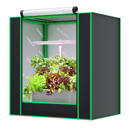 VIVOSUN Small Grow Tent for Aerogarden 20"x14"x21" Mylar Tent