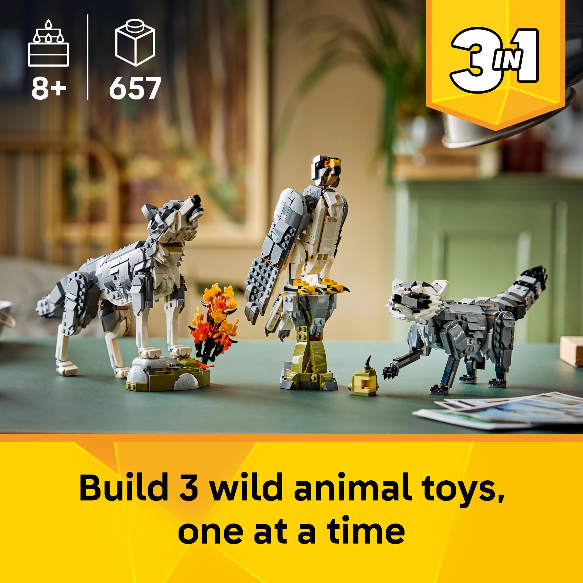LEGO Creator 3 in 1 Forest Animals: Gray Wolf 31393 – Organic Dreaming