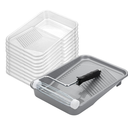 Bates- Paint Tray Set, 9 Inch, 12 pcs, Paint Roller Tray