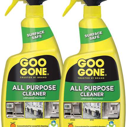 Goo Gone All-Purpose Cleaner - Removes Dirt, Grease, Grime and More - 32 Ounce - [2 Pack]