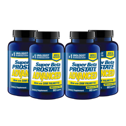 SUPER BETA PROSTATE Advanced with Saw Palmetto - Prostate Health Supplements for Men, Bladder & Urinary Support with Beta-sitosterol, Reishi, Saw Palmetto, Vitamin D, Zinc Oxide, Selenium - 240 Count